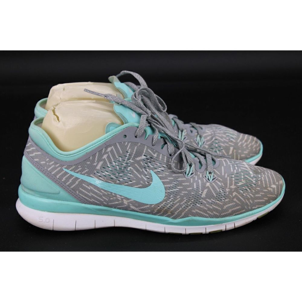 Nike ID Free TR Fit 5 Gray Teal 747447-992 Women's US Size 9.5 Training Shoes